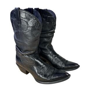 Ariat Slouch Western Boots Women 9.5B Pointed toe Black Soft Leather